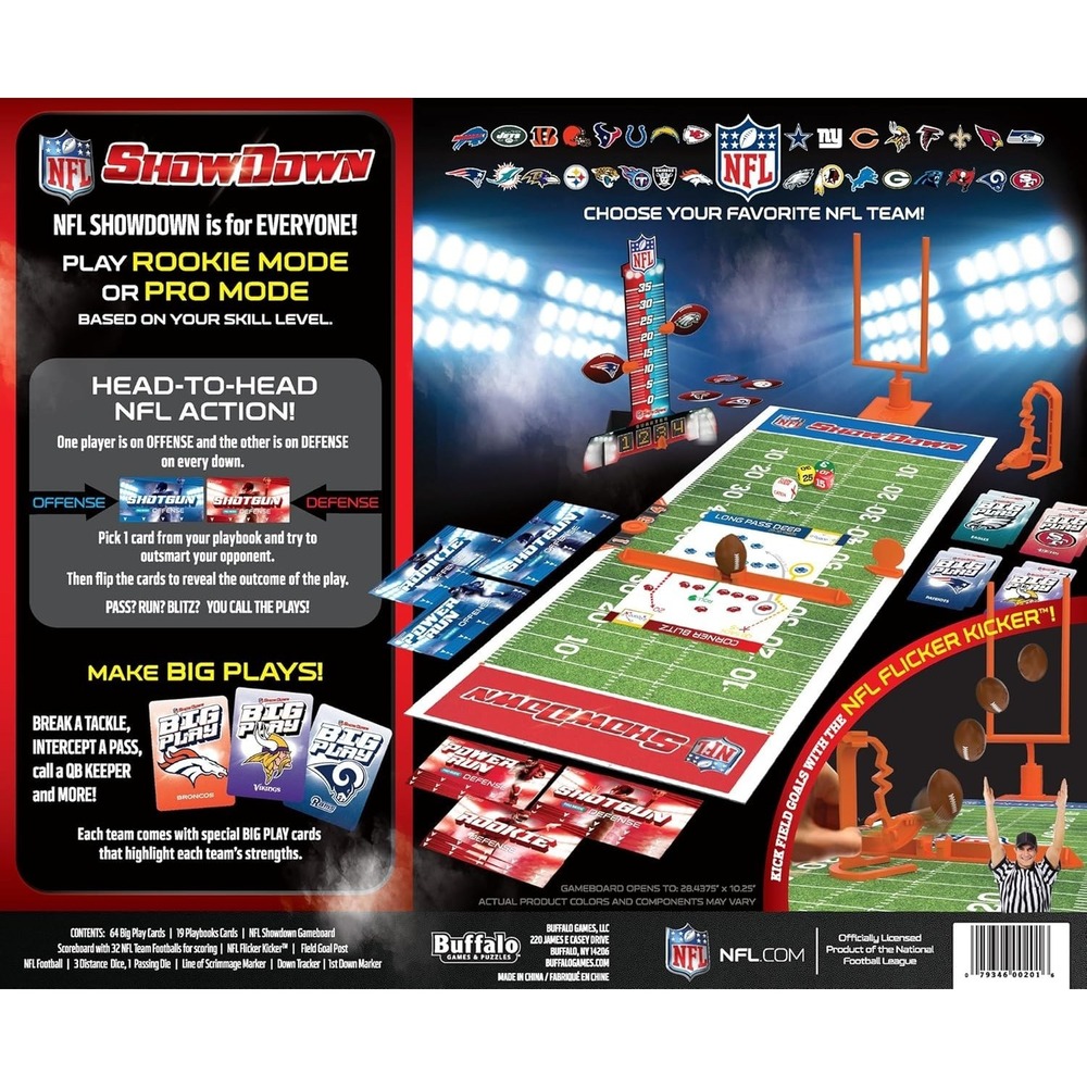 NFL Showdown Board Game Pass Run Blitz You Call The Plays Includes All 32 Teams - Picture 2 of 8